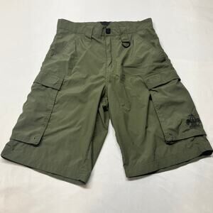 Boy Scouts Of America Shorts Mens XS Green Cargo Centennial Uniform Nylon 10"
